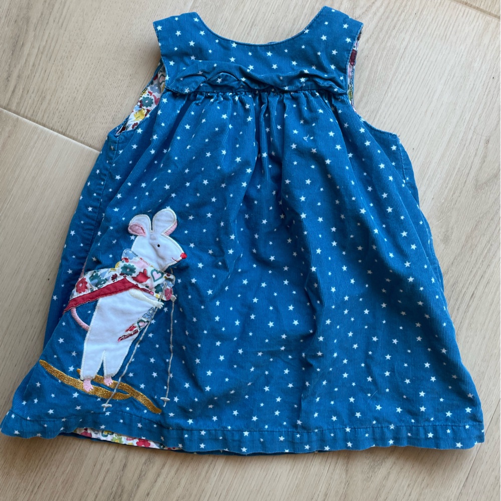 Baby boden 12-18 months corduroy winter dress